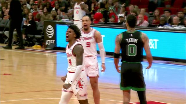 【2024年01月22日 凯尔特人vs火箭集锦】打出年轻人该有的气势！杰伦格林无视防守滞空上篮一展天赋