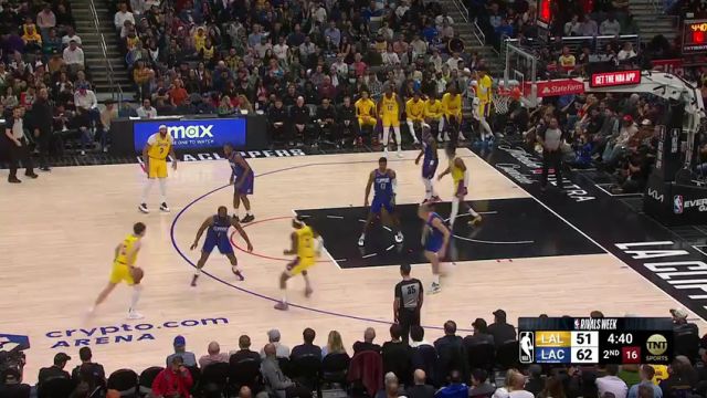 【2024年01月24日】湖人vs快船第2节英文原声录像回放