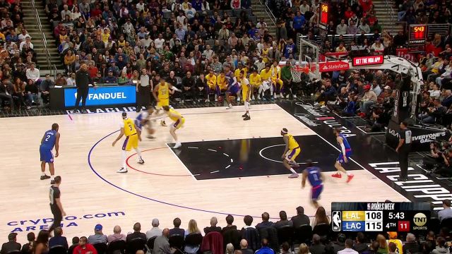 【2024年01月24日 湖人vs快船集锦】哈登防守立功了！两次防守防下关键球