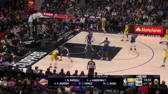 【2024年01月24日】湖人vs快船第4节英文原声录像回放