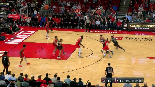 【2024年01月25日 开拓者vs火箭集锦】全队定点爆破 范弗利特用速度突破艾顿稳稳命中