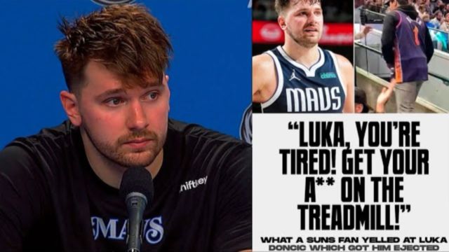 【2024年01月25日 太阳vs独行侠集锦】东契奇回应将球迷驱逐出场：他整个上半场一直咒骂我 我听够了