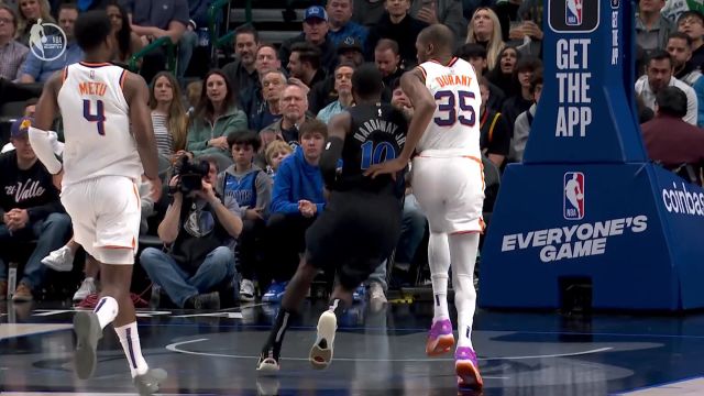 【2024年01月25日 太阳vs独行侠集锦】螳螂捕蝉黄雀在后 杜兰特死亡缠绕遮天大帽教育对手