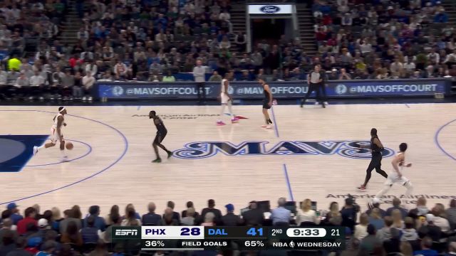 【2024年01月25日 太阳vs独行侠集锦】打你个措手不及  比尔突然加速冲击禁区双手暴力砸筐