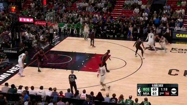 【2024年01月26日】NBA常规赛：凯尔特人vs热火第2节中文解说录像回放