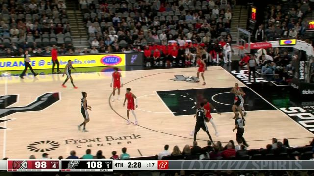 【2024年01月27日 开拓者vs马刺集锦】超乎寻常的硬解能力 瓦塞尔高难度三分杀死比赛