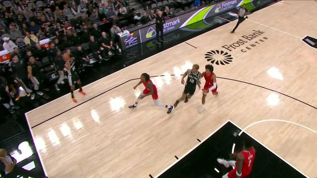 【2024年01月27日 开拓者vs马刺集锦】文班亚马空中摘星揽月抡臂残暴扇飞西蒙斯 特雷-琼斯反击底角三分手起刀落