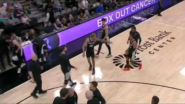 【2024年01月27日】开拓者vs马刺第2节英文原声录像回放