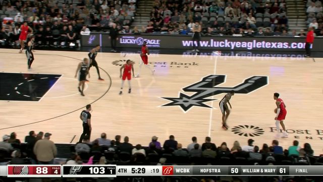 【2024年01月27日 开拓者vs马刺集锦】西蒙斯凭借一己之力艰难取分 索汉三分应声入网