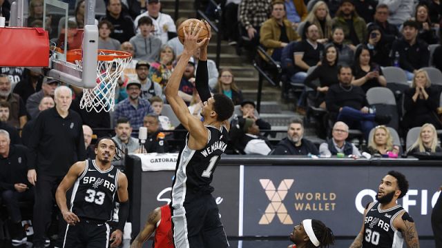 【2024年01月27日 开拓者vs马刺集锦】开拓者100-116马刺 文班亚马23+12索汉31+14大获全胜