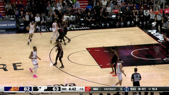 【2024年01月30日 太阳vs热火集锦】杜兰特得分方式简单明了 巴特勒抓下前场篮板补篮得手苦苦支撑