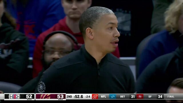 【2024年01月30日 快船vs骑士集锦】哈登慢悠悠8秒违例 卢指导场边一脸懵