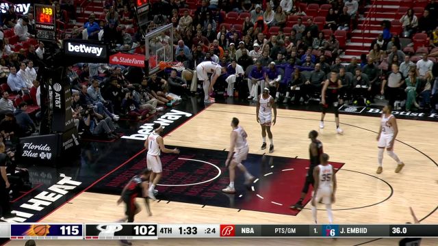 【2024年01月30日 太阳vs热火集锦】巴特勒空位三分飙中彰显强硬 老戈登完成回应盖棺定论