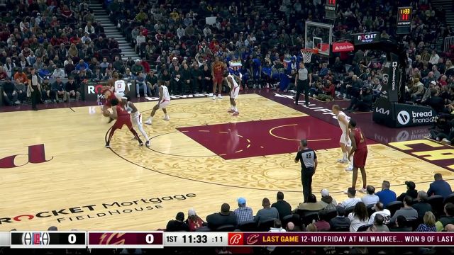 【2024年01月30日 快船vs骑士集锦】自家球筐就是顺手 米切尔三分迎射保罗乔治