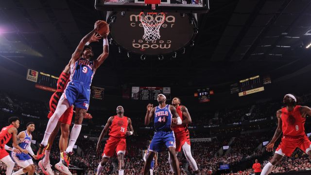 【2024年01月30日 76人vs开拓者集锦】76人104-130开拓者 格兰特布罗格登合砍51分开拓者大胜76人