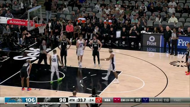 【2024年02月01日】NBA常规赛：魔术vs马刺第4节中文解说录像回放