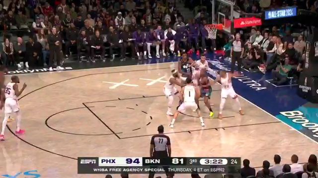 【2024年02月01日】太阳vs篮网第3节中文解说录像回放