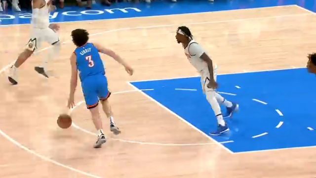 【2024年02月01日 掘金vs雷霆集锦】霍姆格伦长臂一伸拦截戈登 亚历山大上篮命中迎来生涯第8000分