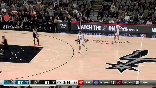 【2024年02月01日】NBA常规赛：魔术vs马刺英文原声全场录像回放