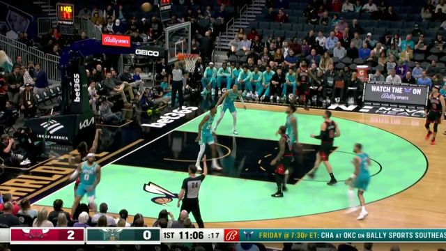 【2024年02月01日 公牛vs黄蜂集锦】弹道无需修正 布兰登米勒弧顶三分一箭穿心