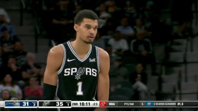 【2024年02月01日】NBA常规赛：魔术vs马刺第2节英文原声录像回放