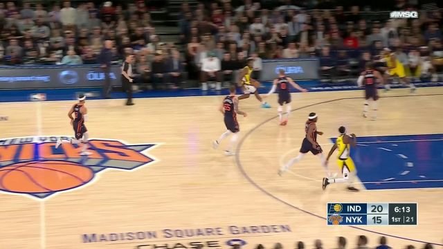 【2024年02月02日 步行者vs尼克斯集锦】立刻做出回应！哈利伯顿反击一条龙暴扣大声宣泄