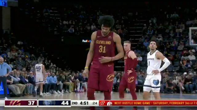 【2024年02月02日】NBA常规赛：骑士vs灰熊第2节英文原声录像回放