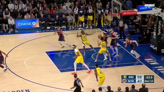 【2024年02月02日 步行者vs尼克斯集锦】该我上场表演了 布伦森节奏拉满展示超强得分能力