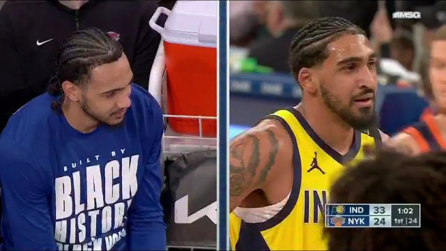 【2024年02月02日】步行者vs尼克斯第1节英文原声录像回放