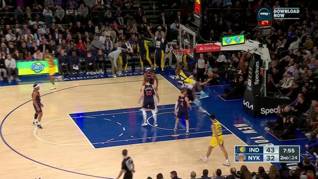 【2024年02月02日 步行者vs尼克斯集锦】一顿操作猛如虎 内史密斯跳步扣篮暴力十足