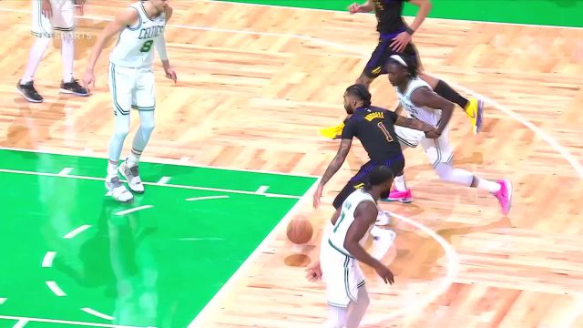 【2024年02月02日 湖人vs凯尔特人集锦】空配连线美如画！ 拉塞尔出其不意空接海耶斯轻取两分