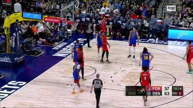 【2024年02月03日】开拓者vs掘金第3节英文原声录像回放