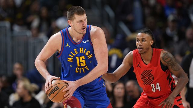 【2024年02月03日 开拓者vs掘金集锦】开拓者108-120掘金 约基奇27+22+12大号三双掘金战胜开拓者