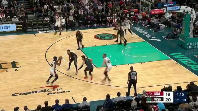 【2024年02月03日】NBA常规赛：热火vs奇才第1节中文解说录像回放