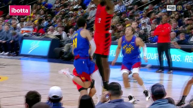 【2024年02月03日 开拓者vs掘金集锦】拼的就是手速 穆雷回头望月戈登借力打力完成得分