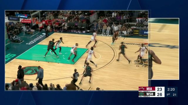 【2024年02月03日 热火vs奇才集锦】眼观六路耳听八方！普尔洞悉防守送击地妙传 戴维斯心领神会顺下上篮命中