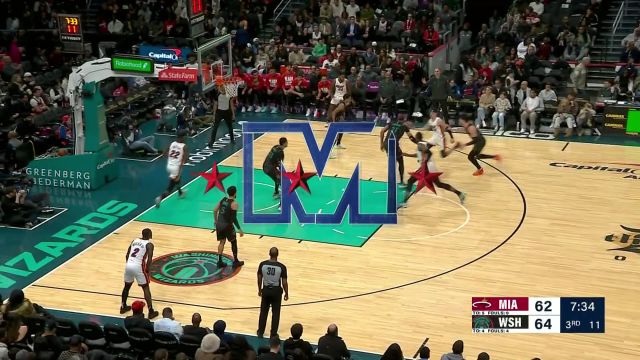 【2024年02月03日 热火vs奇才集锦】配合无间！希罗持球突破不看人传球 巴特勒溜底线接球转身2+1到手