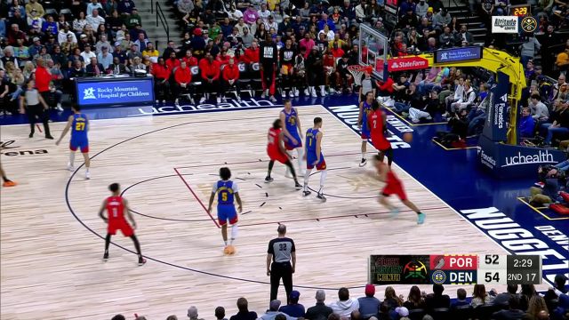 【2024年02月03日 开拓者vs掘金集锦】顿宝的强硬表现 艾顿篮下弹射起飞暴力砸扣