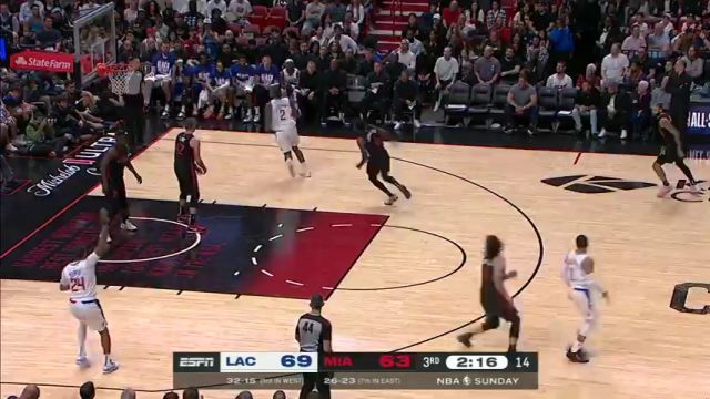 【2024年02月05日】NBA常规赛：快船vs热火第3节英文原声录像回放