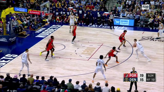 【2024年02月05日 开拓者vs掘金集锦】开拓者103-112掘金 艾顿27分对飚约基奇29分 掘金末节发力双杀开拓者