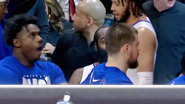 【2024年02月05日 快船vs热火集锦】哈登连续逆天3+1 无惧两人扑防复刻审判之投