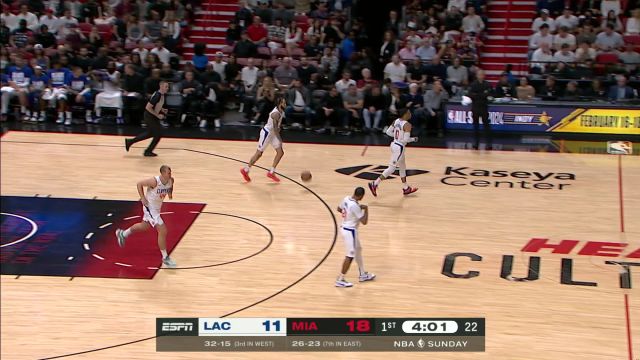 【2024年02月05日 快船vs热火集锦】乐福弧顶发牌送助攻 巴特勒篮下接球迎着威少打板命中