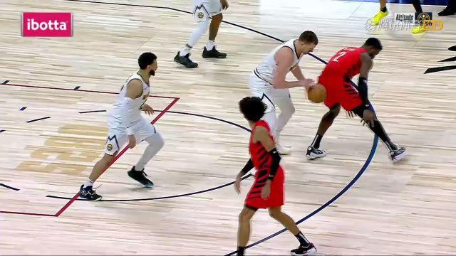 【2024年02月05日 开拓者vs掘金集锦】这几步跑得破具喜感！约基奇抢断艾顿反击扣篮一气呵成