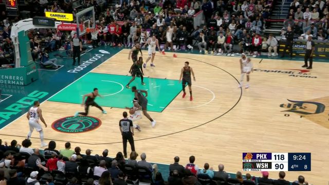 【2024年02月05日 太阳vs奇才集锦】用非常擅长的方式让自己提前下班 比尔撤步中投洞穿网窝