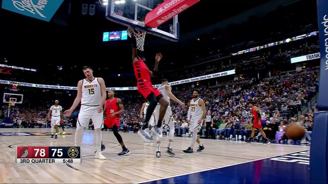 【2024年02月05日 开拓者vs掘金集锦】今天够硬吗！艾顿杀出重围灌筐重扣逼停掘金