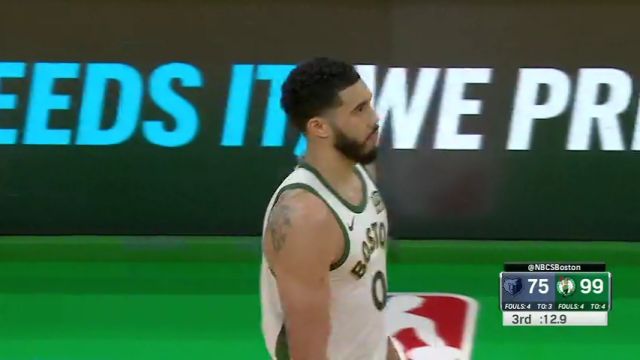 【2024年02月05日】NBA常规赛：灰熊vs凯尔特人第3节英文原声录像回放