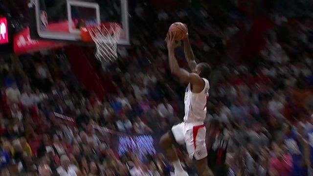 【2024年02月05日 快船vs热火集锦】哈登长传连线技惊四座 莱昂纳德前场接球轻松完成扣篮