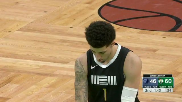 【2024年02月05日】NBA常规赛：灰熊vs凯尔特人第2节英文原声录像回放