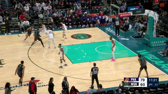 【2024年02月05日 太阳vs奇才集锦】让进攻变得非常轻松 杜兰特后场长传比尔接球上篮