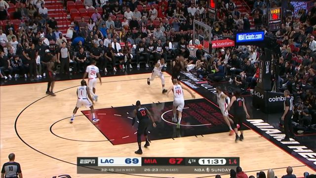 【2024年02月05日 快船vs热火集锦】徐静雨：猛男威斯布鲁克！ 这球他能扣飞你说邪不邪门